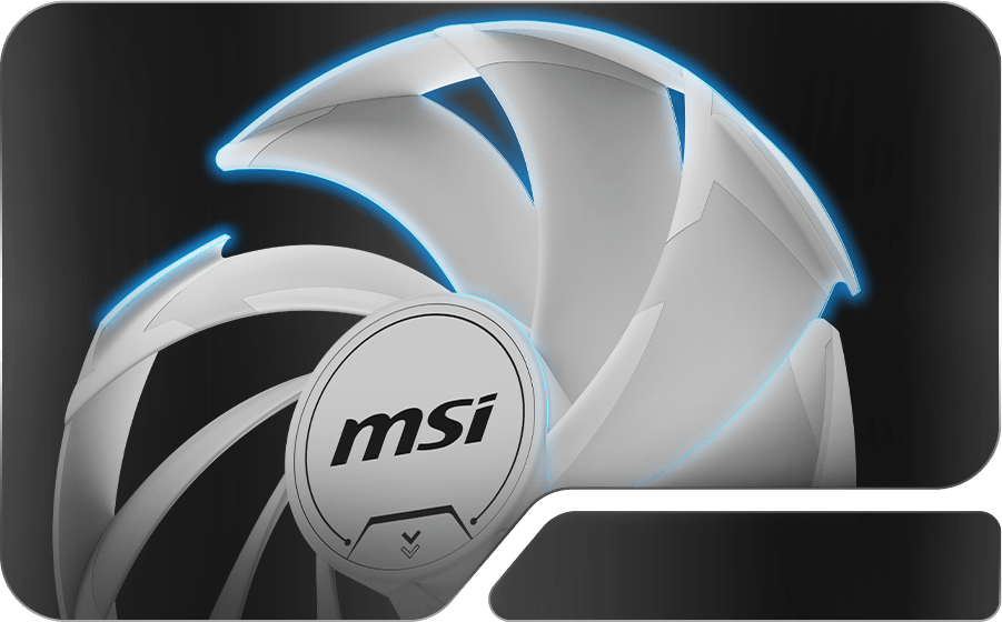 MSI GeForce RTX 5060 8G VENTUS 2X OC WHITE msi Torx Fan 5.0 illustration