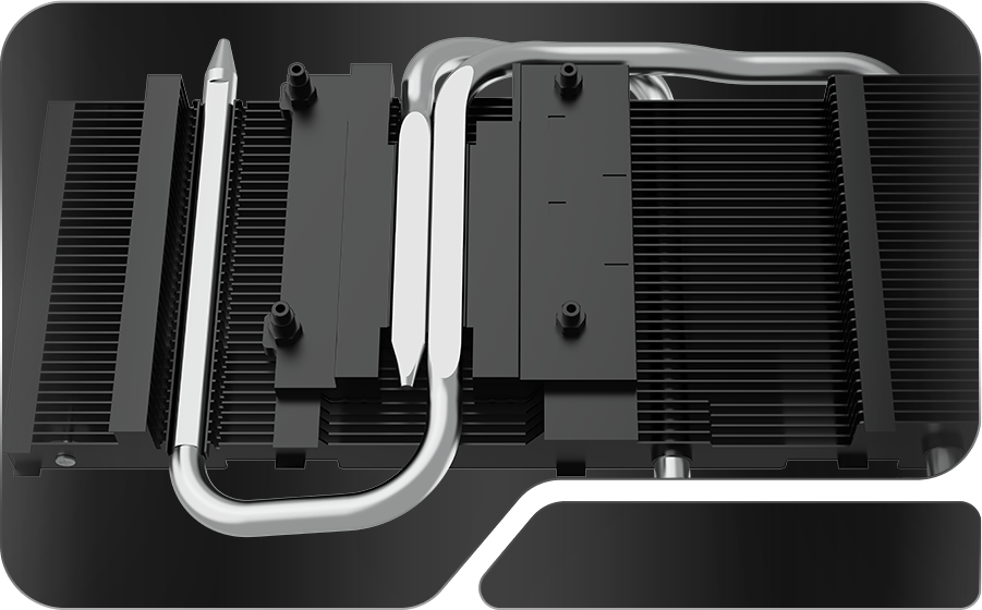 MSI GeForce RTX 5060 8G VENTUS 2X OC WHITE Msi Ventus Heat pipes illustration