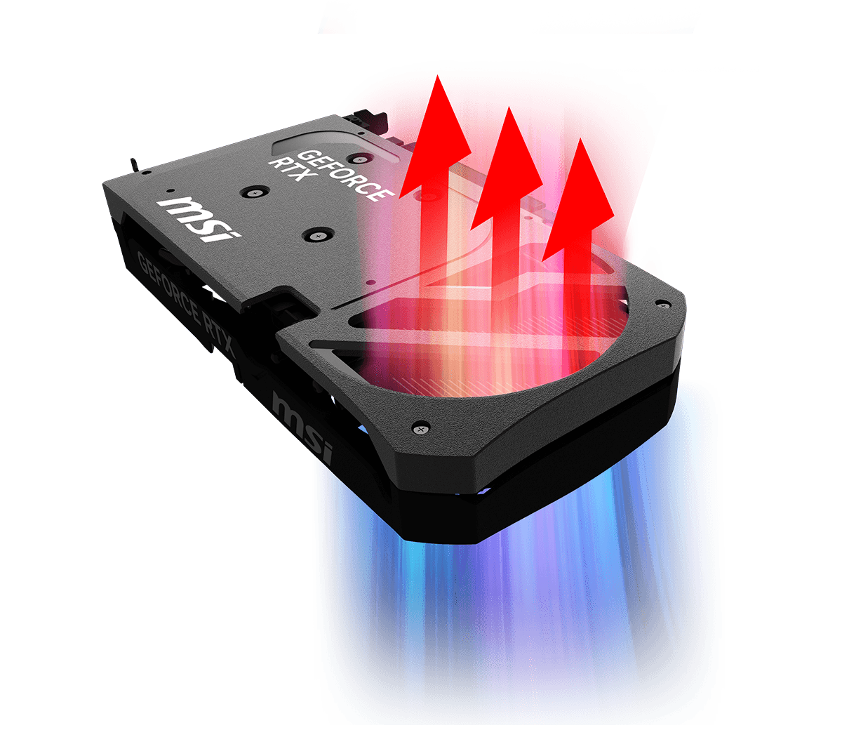 MSI GeForce RTX 5060 Ti 8G SHADOW 2X OC PLUS REINFORCING BACKPLATE illustration