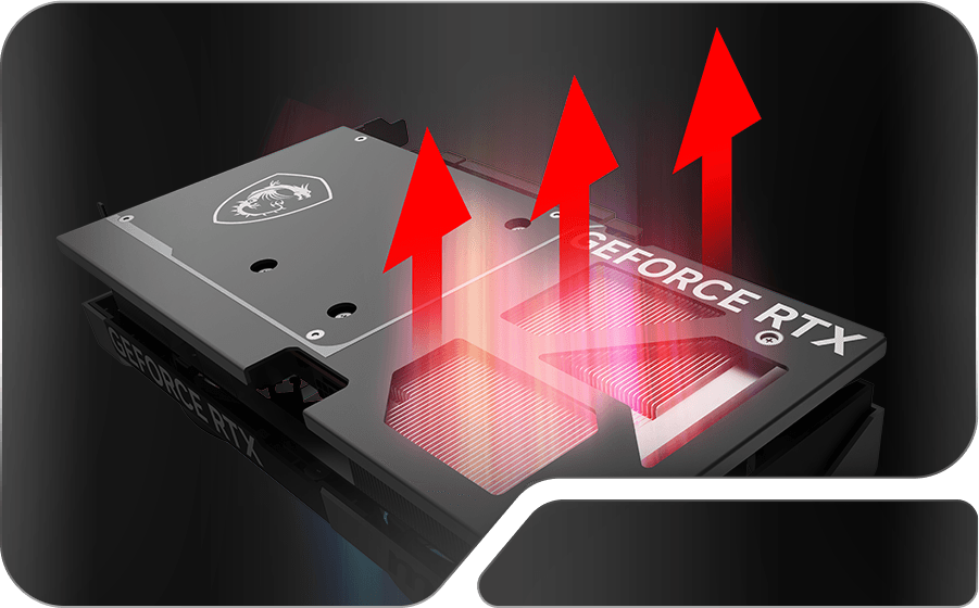MSI GeForce RTX 5070 12G VENTUS 2X OC MSI Ventus Backplate illustration