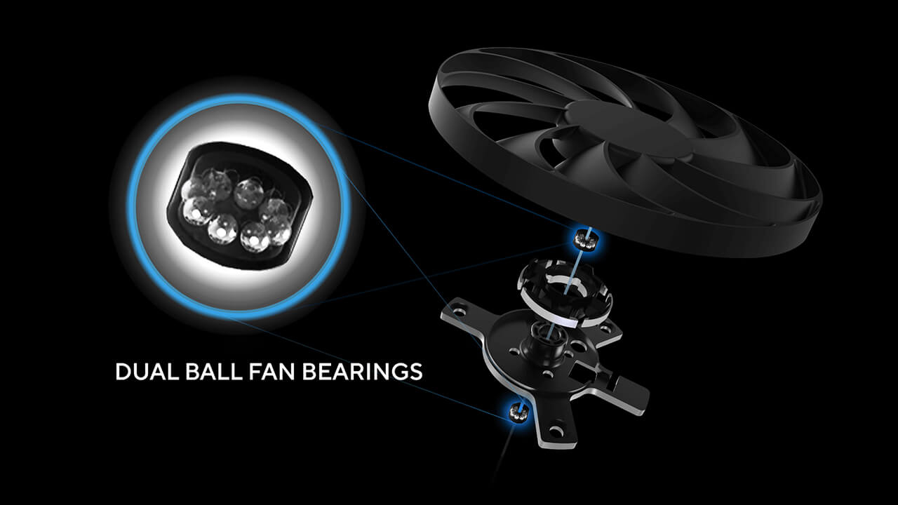 ASUS DUAL-RTX5060TI-O16G dual-ball bearing illustration