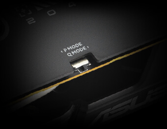 ASUS DUAL-RTX5060-O8G physical BIOS switch illustration