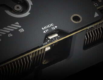 ASUS DUAL-RTX5070-O12G physical BIOS switch illustration