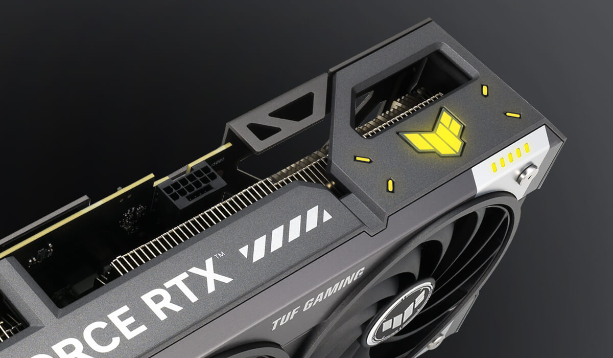 ASUS TUF-RTX5070TI-O16G-GAMING ARGB lighting detail