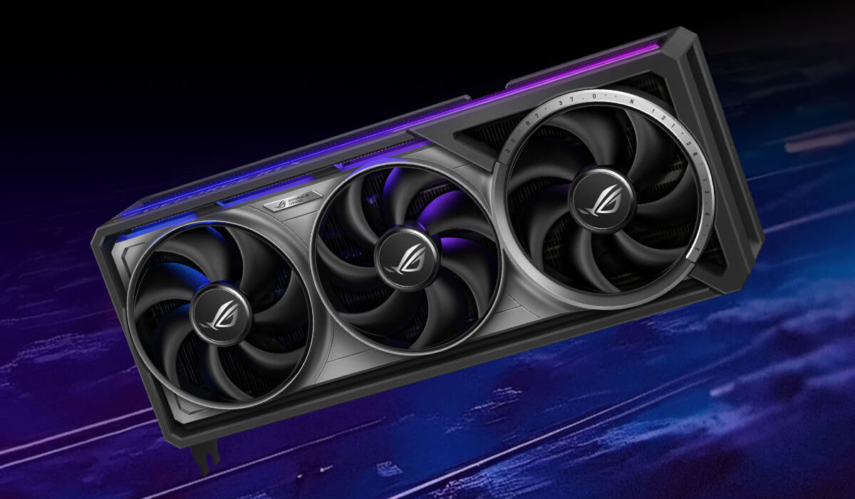 ASUS ROG-ASTRAL-RTX5080-16G-GAMING ARGB lighting detail