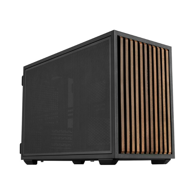Lian Li DAN B4-mATX Wood Compact PC Case – Black — additional product view