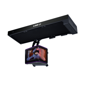 Lian Li hs2 oled curved Black 360 Fanless — official product view