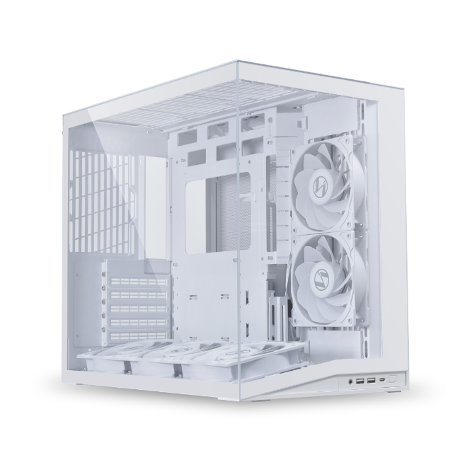Lian Li o11 dynamic mini v2 White Flow — 5 Fans — official product view